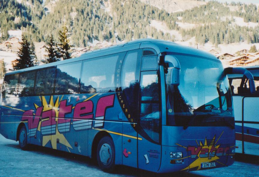 (113'605) - Aus Deutschland: Vater, Stuttgart - S-MV 353 - MAN am 4. Januar 2009 in Adelboden, ASB