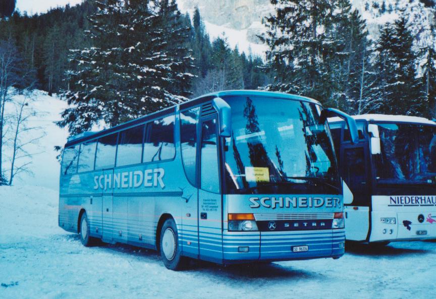 (113'804) - Schneider, Langendorf - SO 96'334 - Setra am 11. Januar 2009 in Adelboden, Unter dem Birg