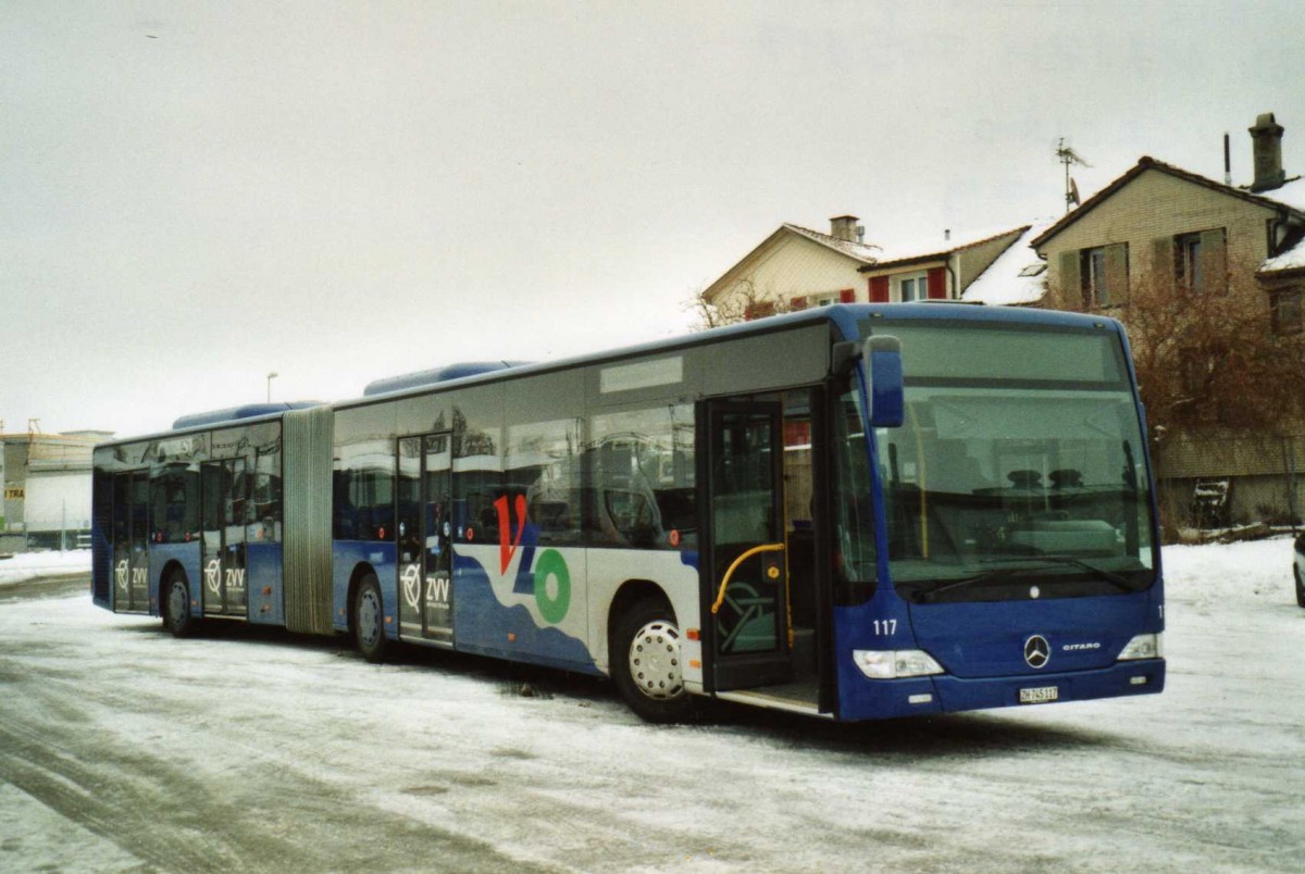 (114'507) - VZO Grningen - Nr. 117/ZH 745'117 - Mercedes am 18. Februar 2009 in Wil, Larag