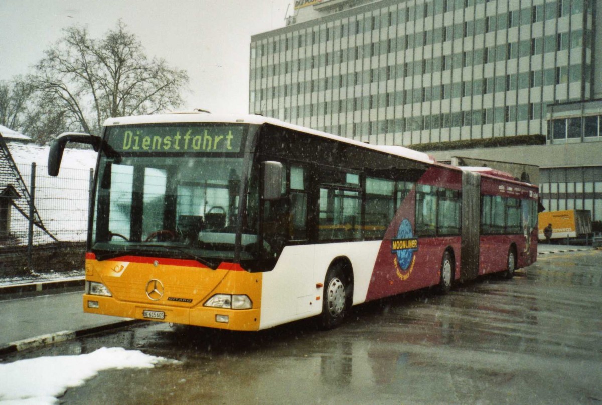 (114'620) - PostAuto Bern - Nr. 635/BE 615'605 - Mercedes (ex P 27'009) am 22. Februar 2009 in Bern, Postautostation