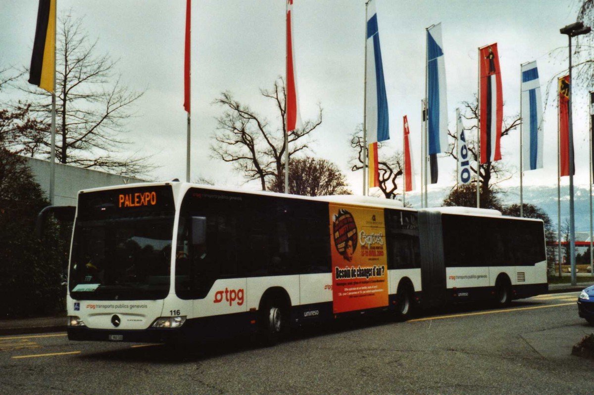 (114'825) - TPG Genve - Nr. 116/GE 960'500 - Mercedes am 8. Mrz 2009 in Genve, Palexpo