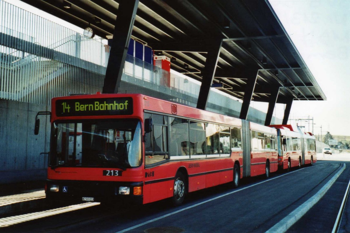 (115'222) - Bernmobil, Bern - Nr. 213/BE 513'213 - MAN am 16. Mrz 2009 in Bern, Westside