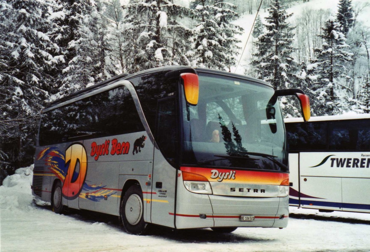 (123'618) - Dysli, Bern - Nr. 24/BE 106'501 - Setra am 9. Januar 2010 in Adelboden, Unter dem Birg