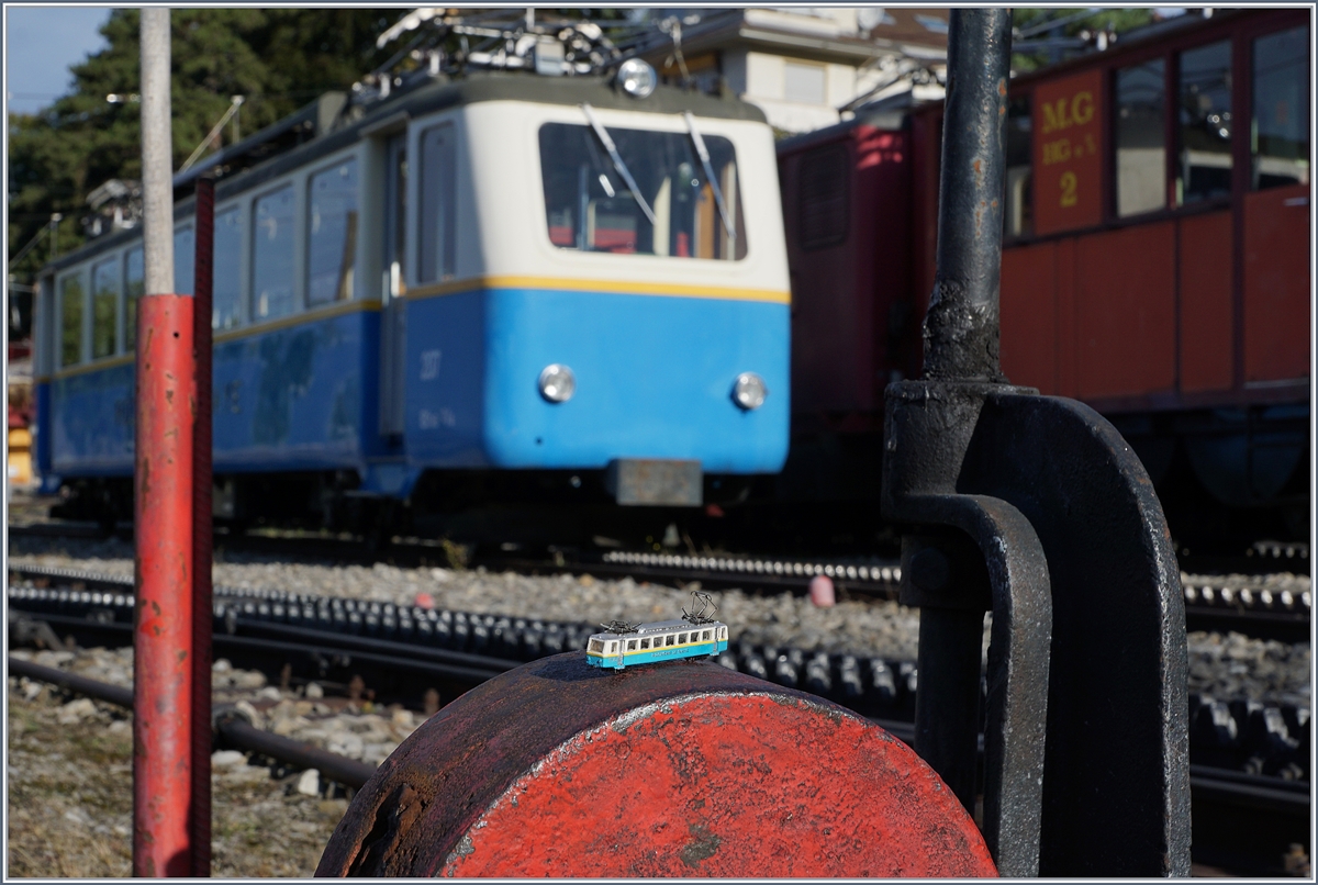 125 Jahre Glion Rochers de Naye - da darf natürlich der Bhe 2/4 nicht fehlen.
Glion, den 16. SEpt. 2017  