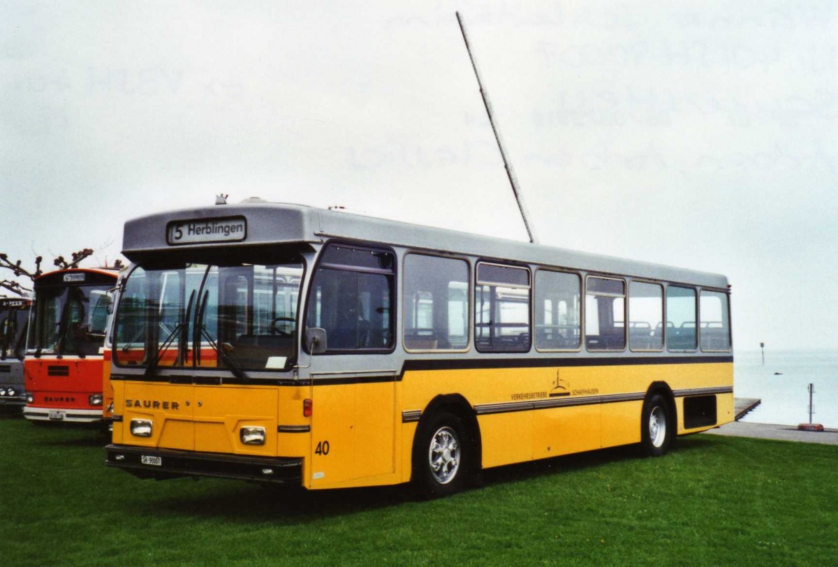 (125'820) - Wanner, Schleitheim - Nr. 40/SH 90'007 - Saurer/Hess (ex Ruklic, Schaffhausen; ex VBSH Schaffhausen Nr. 40; ex VBSH Schaffhausen Nr. 19) am 1. Mai 2010 in Arbon, Arbon Classics