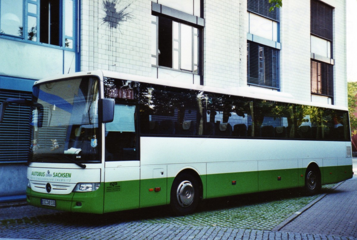 (126'809) - Aus Deutschland: Autobus Sachsen, Chemnitz - Nr. 8438/ERZ-VB 538 - Mercedes am 6. Juni 2010 in Winterthur, Mehrzweckgebude Teuchelweiher