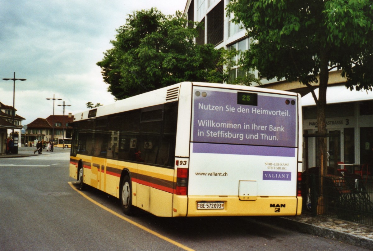 (127'022) - STI Thun - Nr. 93/BE 572'093 - MAN am 20. Juni 2010 bei der Schifflndte Thun