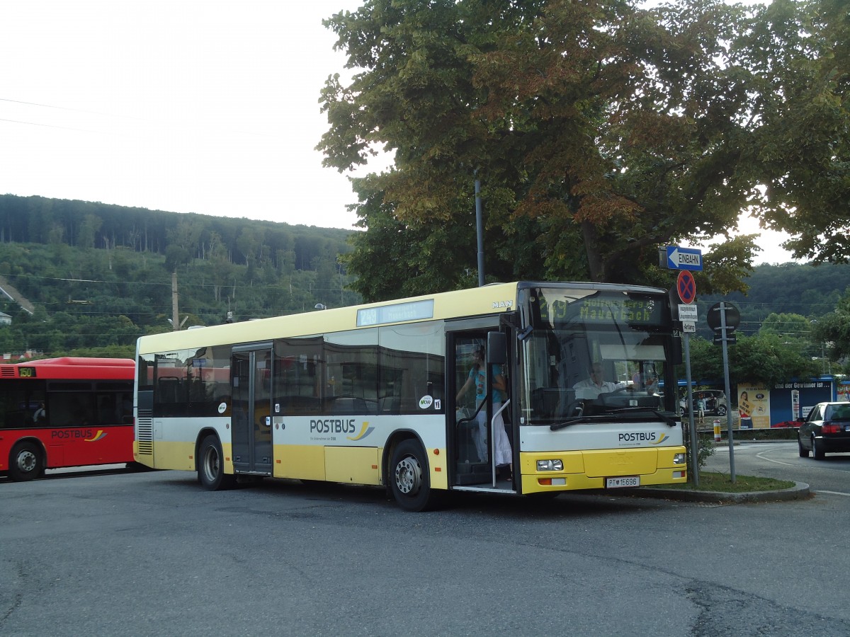 (128'472) - PostBus - PT 15'696 - MAN am 9. August 2010 in Wien, Htteldorf