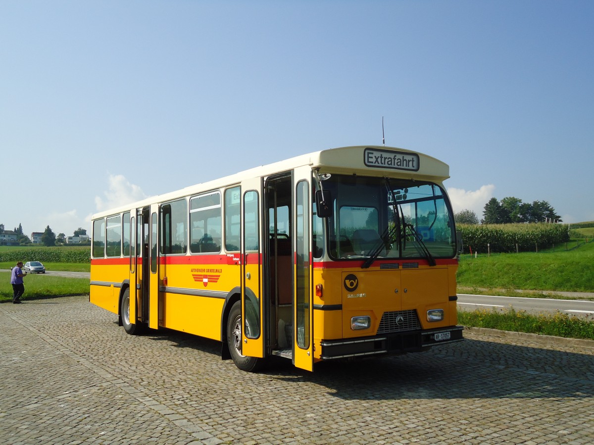 (128'790) - Osthues, Teufen - Nr. 15/AR 17'057 - Saurer/Leyland-Hess (ex AVG Grindelwald Nr. 15; ex RhV Altsttten Nr. 42) am 21. August 2010 bei Roggwil