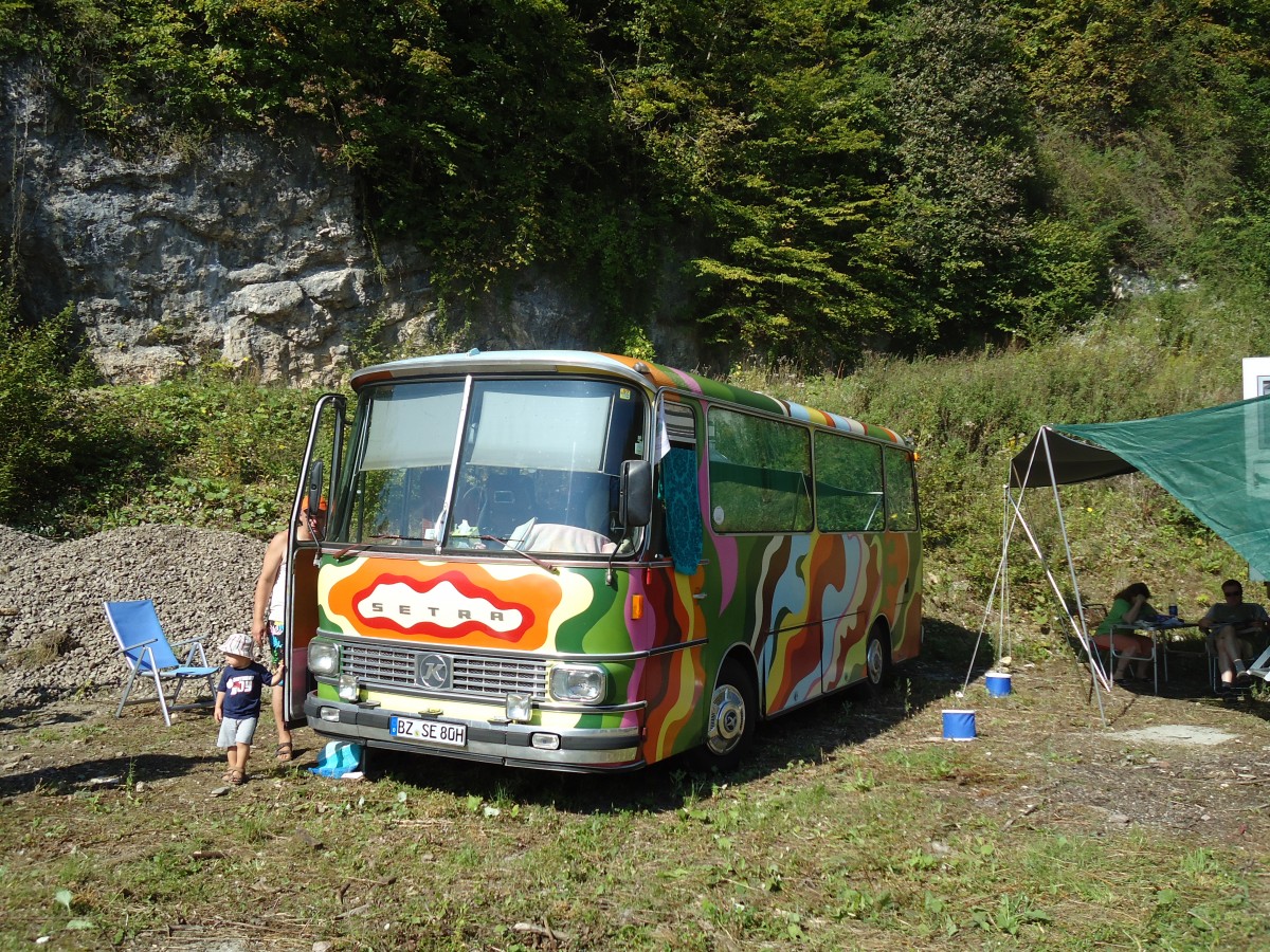 (128'938) - Aus Deutschland: ??? - BZ-SE 80H - Setra am 22. August 2010 in Thayngen, Wohnbustreffen