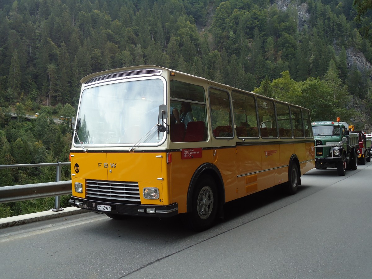 (129'881) - Regg, Rti - SG 45'977 - FBW/Gangloff (ex P 24'169) am 18. September 2010 bei Valendas