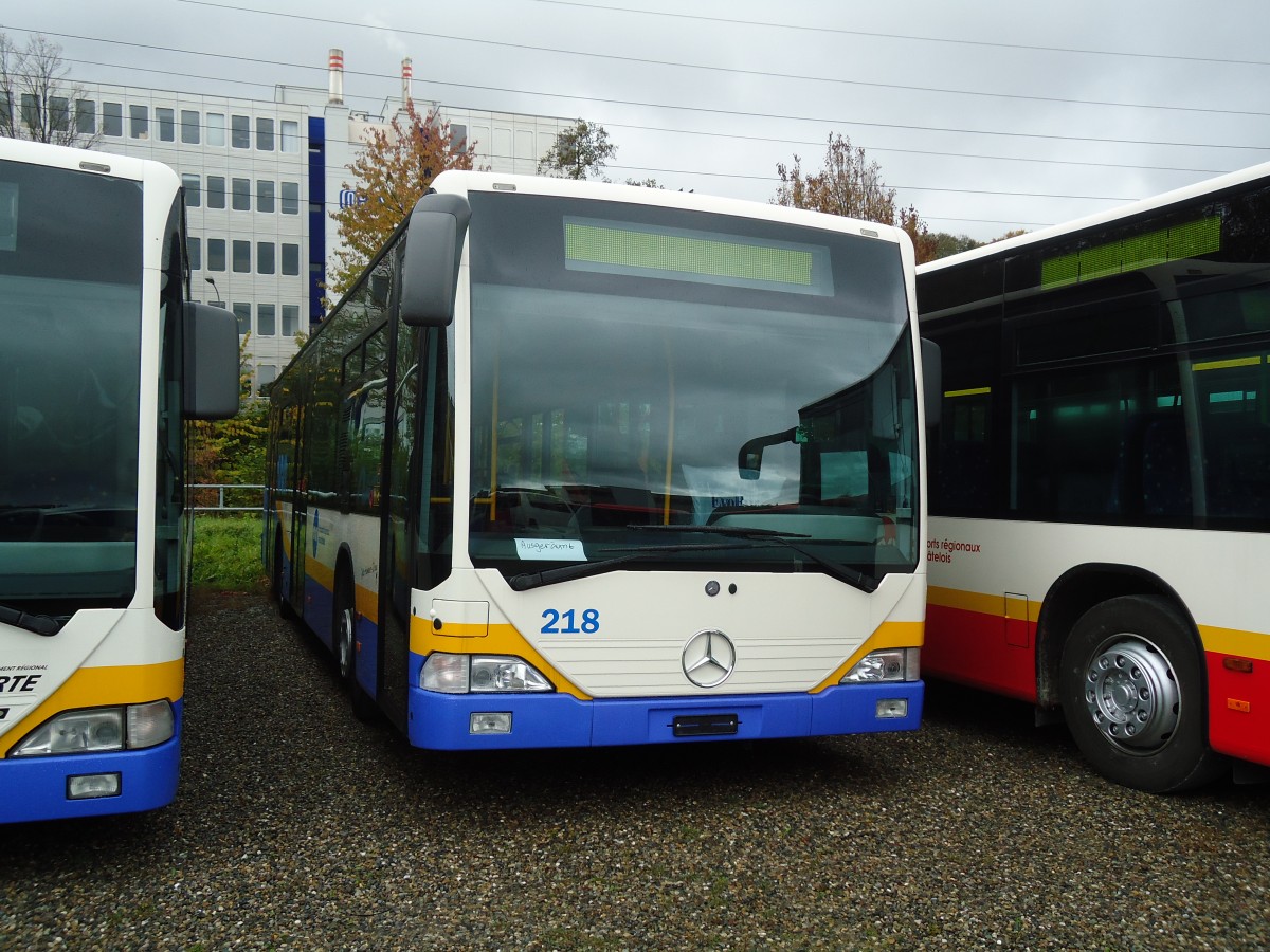 (130'760) - TC La Chaux-de-Fonds - Nr. 218 - Mercedes am 24. Oktober 2010 in Kloten, EvoBus