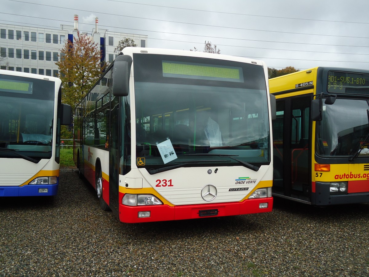 (130'761) - VR La Chaux-de-Fonds - Nr. 231 - Mercedes am 24. Oktober 2010 in Kloten, EvoBus