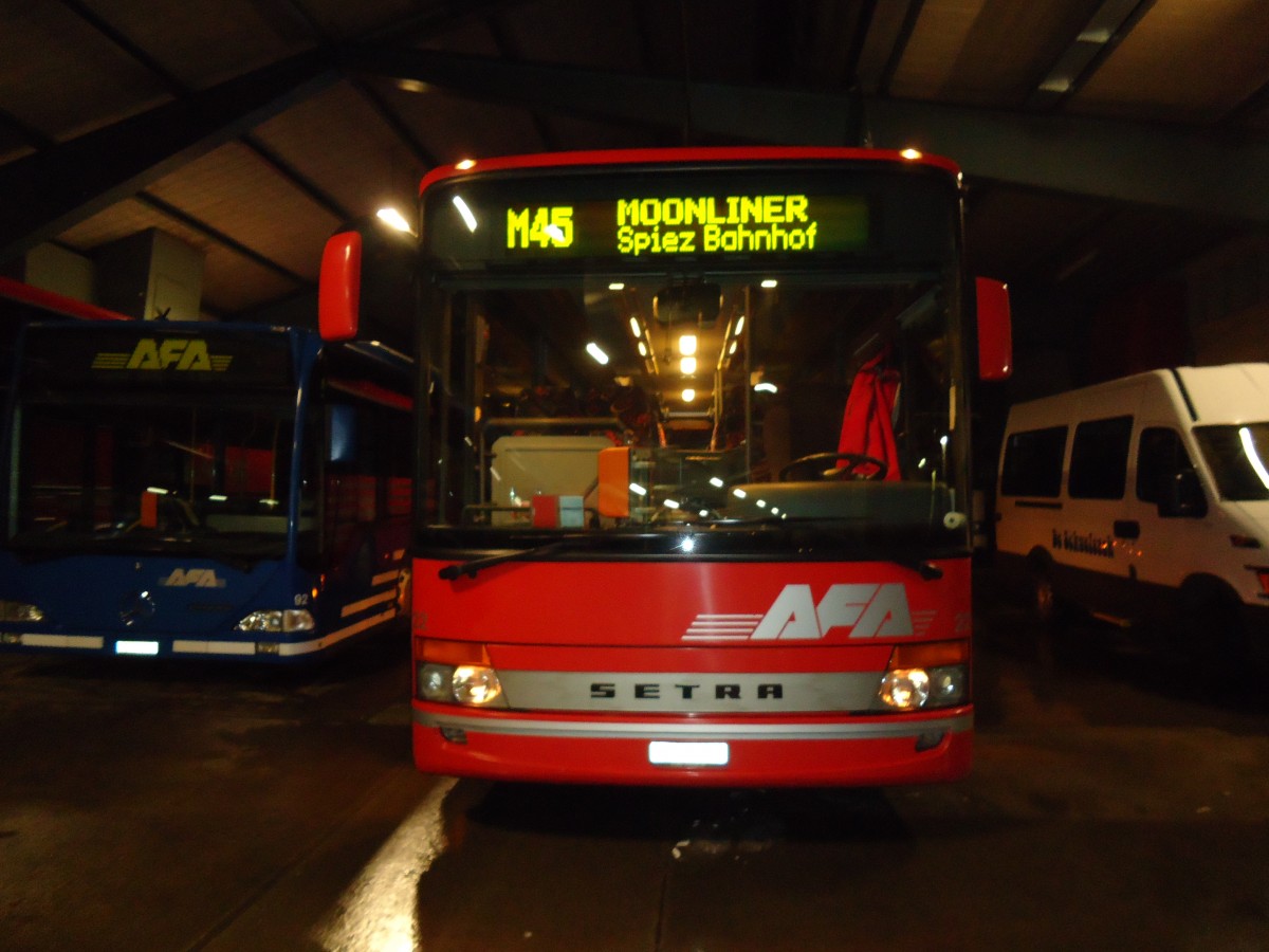 (131'636) - AFA Adelboden - Nr. 22/BE 26'708 - Setra (ex Nr. 8) am 18. Dezember 2010 im Autobahnhof Adelboden