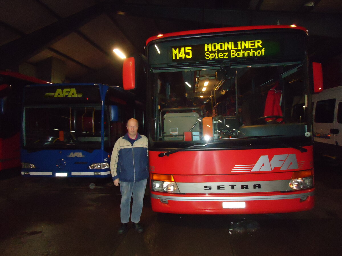 (131'638) - AFA Adelboden - Nr. 22/BE 26'708 - Setra (ex Nr. 8) am 18. Dezember 2010 im Autobahnhof Adelboden (1. Moonliner von Adelboden nach Spiez)