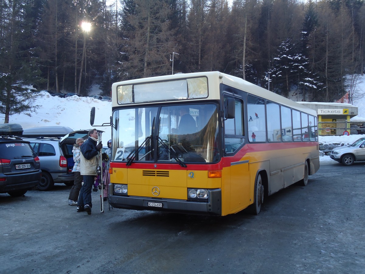 (131'954) - Buchard, Leytron - Nr. 92/VS 214'690 - Mercedes/Hess (ex Voegtlin-Meyer, Brugg Nr. 75) am 2. Januar 2011 in Ovronnaz, Tlsige