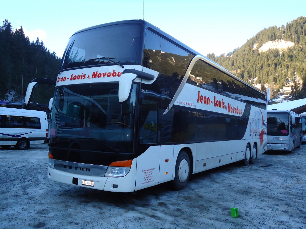 (132'002) - Chardonnens, Ftigny - FR 300'631 - Setra am 8. Januar 2011 in Adelboden, ASB