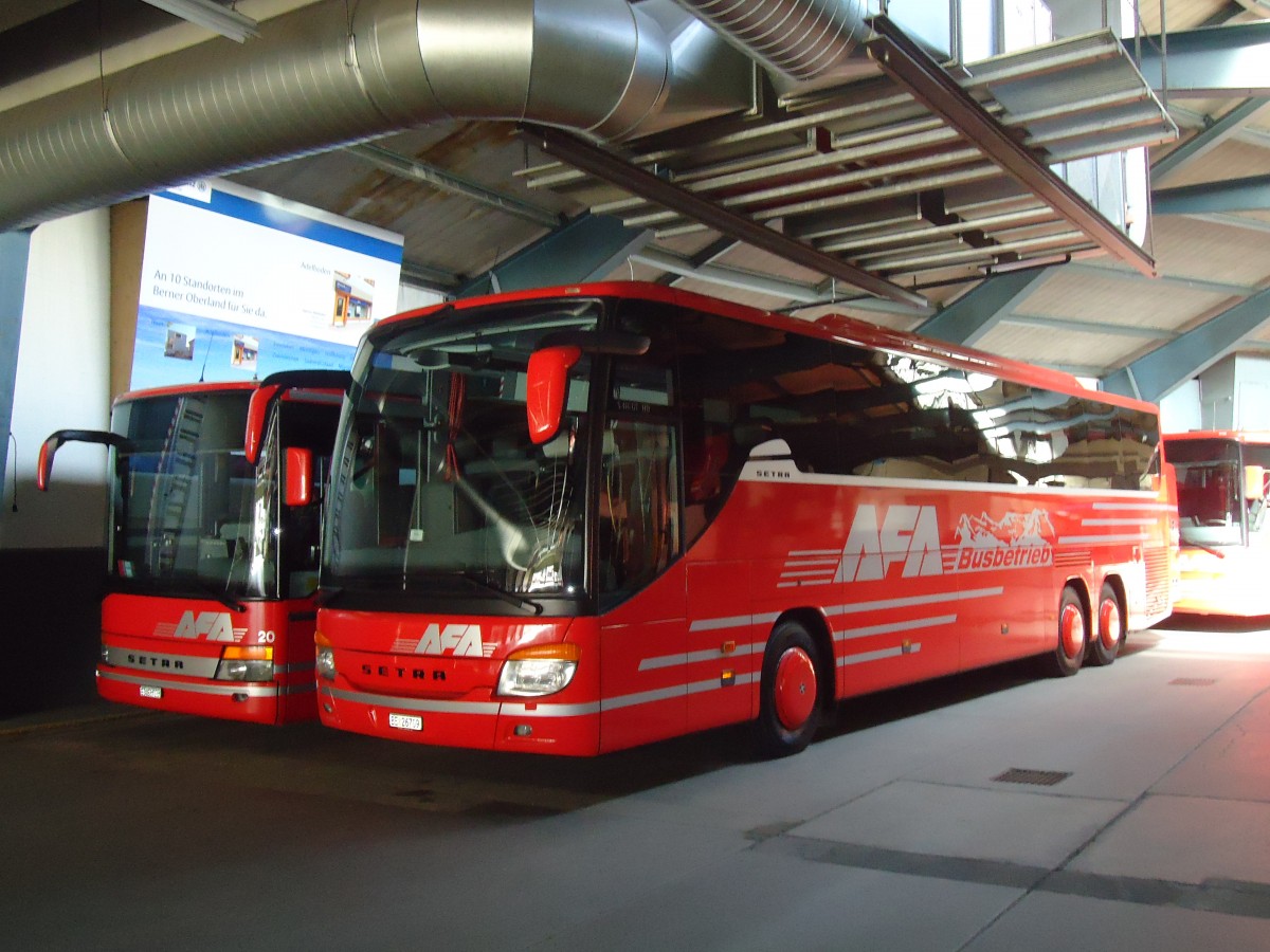 (133'205) - AFA Adelboden - Nr. 23/BE 26'709 - Setra (ex Blaguss, A-Wien Nr. 5402) am 10. April 2011 im Autobahnhof Adelboden