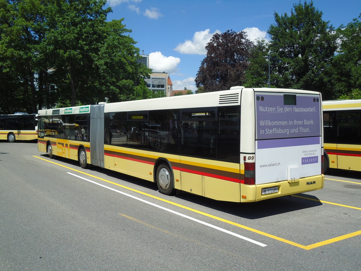 (133'883) - STI Thun - Nr. 89/BE 572'089 - MAN am 28. Mai 2011 bei der Schifflndte Thun