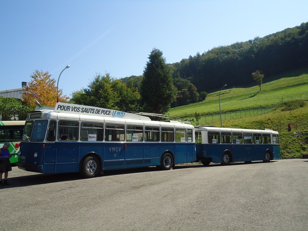 (135'638) - VMCV Clarens (Rtrobus) - Nr. 17 - Berna/ACMV Trolleybus am 20. August 2011 in Moudon, Rtrobus