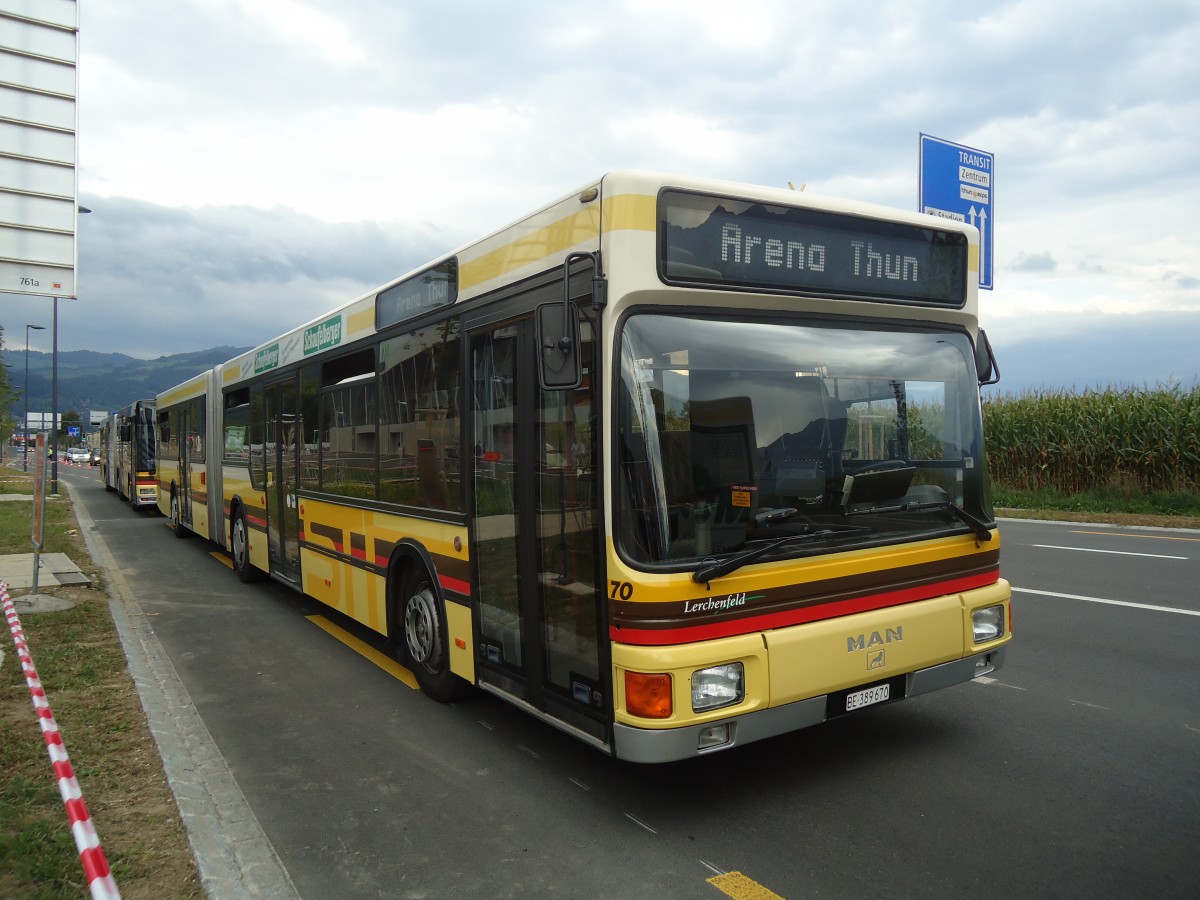 (135'893) - STI Thun - Nr. 70/BE 389'670 - MAN am 11. September 2011 in Thun, Arena Thun