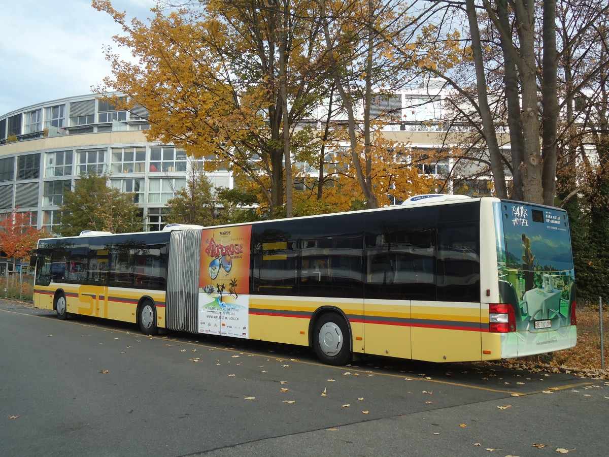 (136'705) - STI Thun - Nr. 119/BE 700'119 - MAN am 5. November 2011 bei der Schifflndte Thun