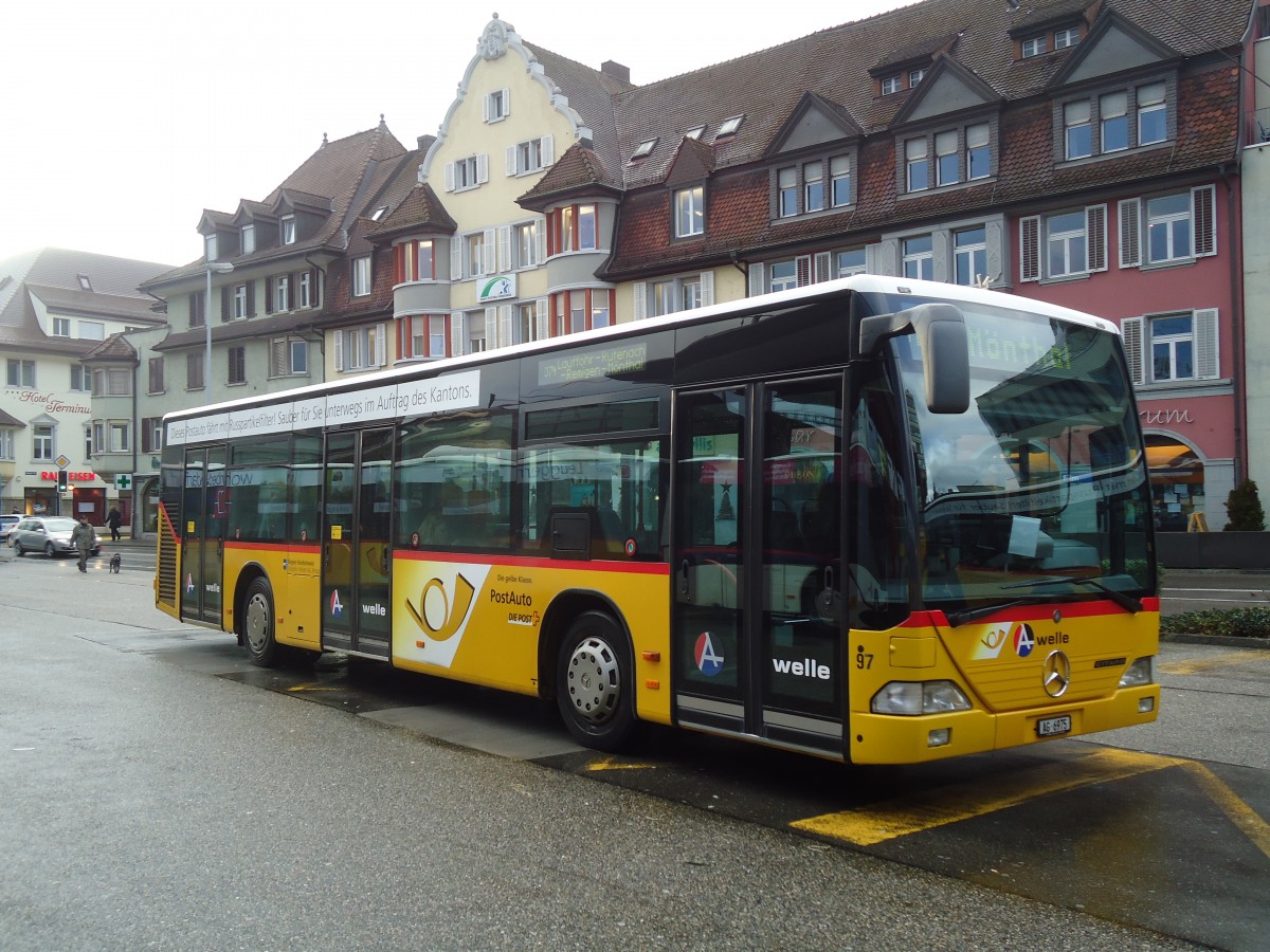 (137'212) - Voegtlin-Meyer, Brugg - Nr. 97/AG 6975 - Mercedes am 14. Dezember 2011 beim Bahnhof Brugg