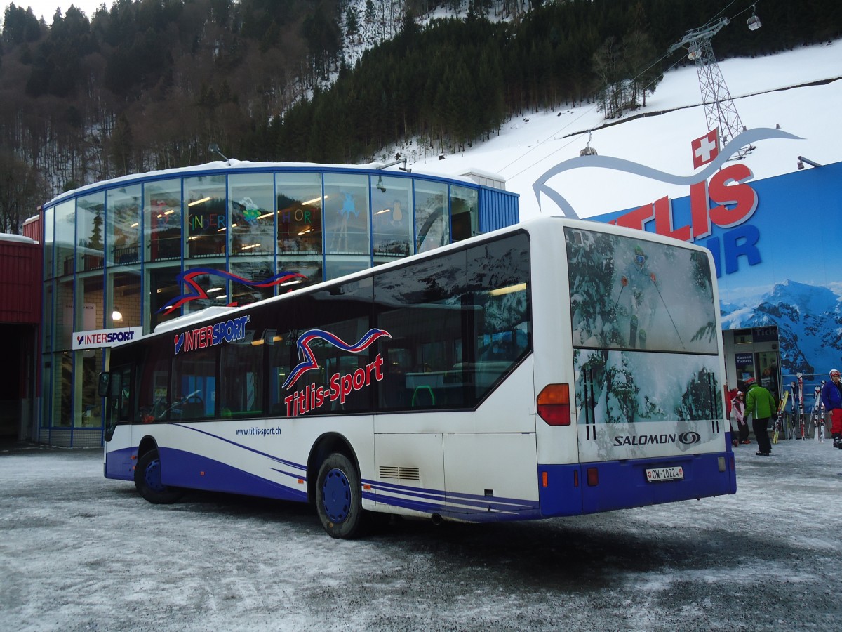 (137'319) - EAB Engelberg - Nr. 2/OW 10'224 - Mercedes (ex Nr. 6; ex TPL Lugano Nr. 11) am 2. Januar 2012 in Engelberg, Titlisbahnen