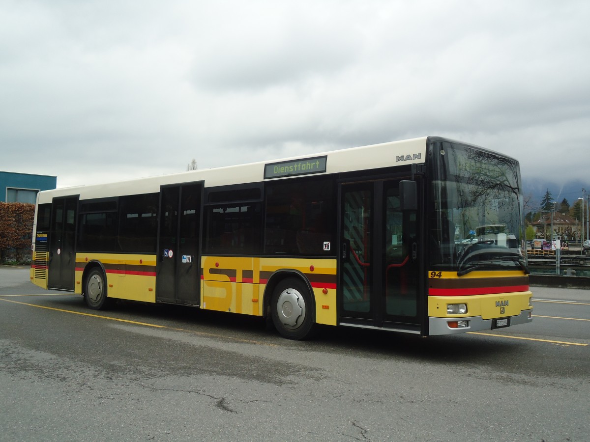 (138'521) - STI Thun - Nr. 94/BE 572'094 - MAN am 13. April 2012 bei der Schifflndte Thun