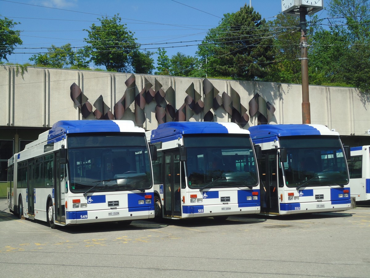 (138'769) - TL Lausanne - Nr. 549/VD 1520 - Van Hool am 13. Mai 2012 in Lausanne, Dpt Borde