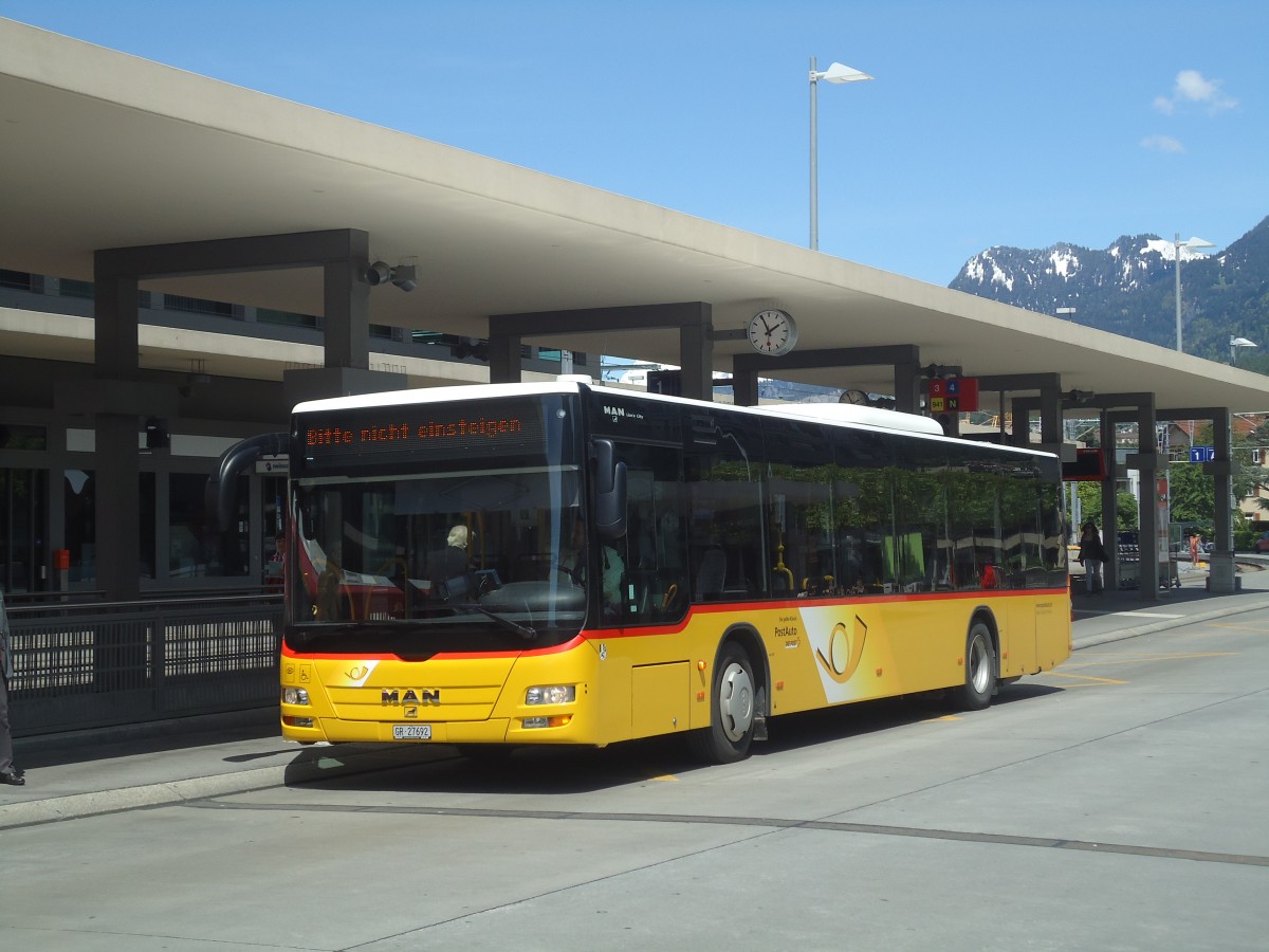 (138'917) - Dnser, Trimmis - GR 27'692 - MAN am 17. Mai 2012 beim Bahnhof Chur