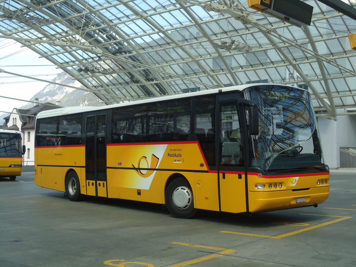 (139'010) - PostAuto Graubnden - GR 159'307 - Neoplan (ex P 25'150) am 20. Mai 2012 in Chur, Postautostation