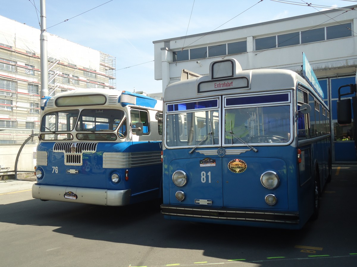 (139'247) - VBL Luzern - Nr. 81 - FBW/Hess am 2. Juni 2012 in Luzern, Depot