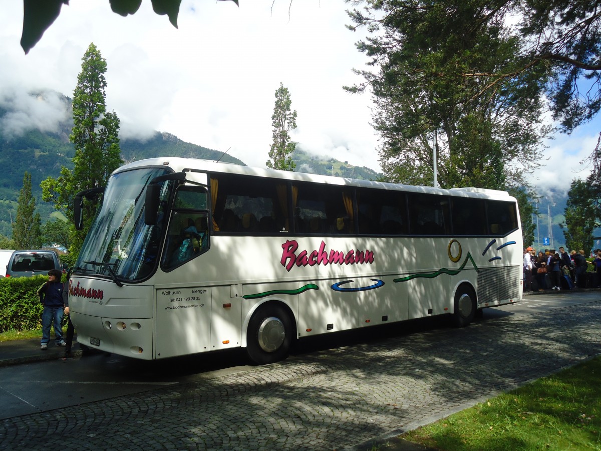 (139'379) - Bachmann, Wolhusen - LU 115'416 - Bova am 11. Juni 2012 beim Bahnhof Flelen