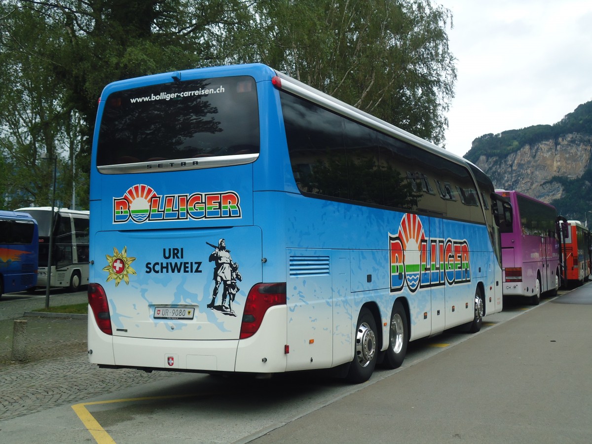 (139'419) - Bolliger, Unterschchen - UR 9080 - Setra am 11. Juni 2012 beim Bahnhof Flelen