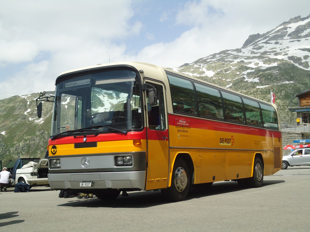 (140'273) - Mattli, Wassen - UR 9107 - Mercedes am 1. Juli 2012 in Furka, Belvedere