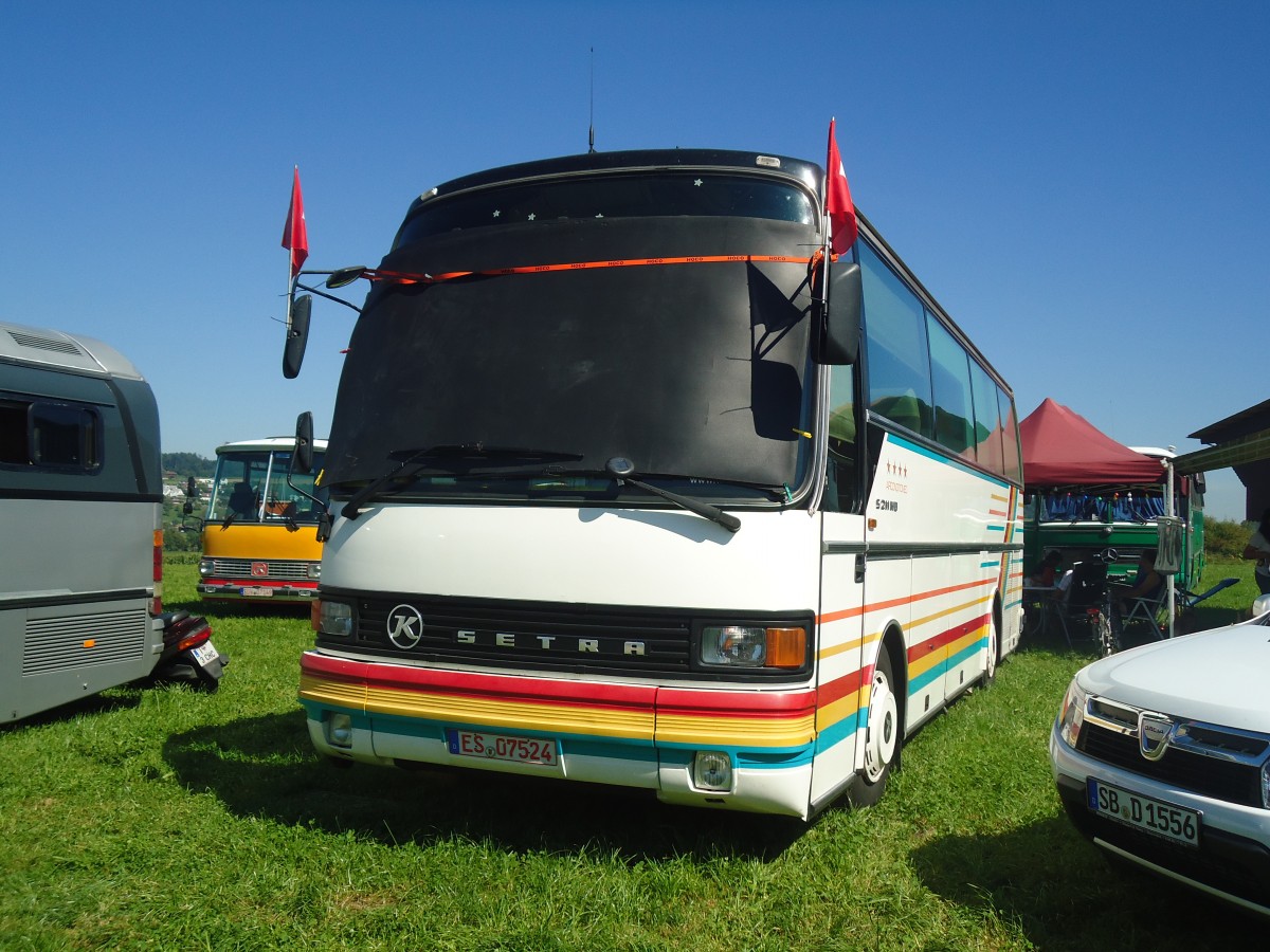 (141'157) - Aus Deutschland: ??? - ES 07'524 - Setra am 18. August 2012 in Affeltrangen, Kreuzegg