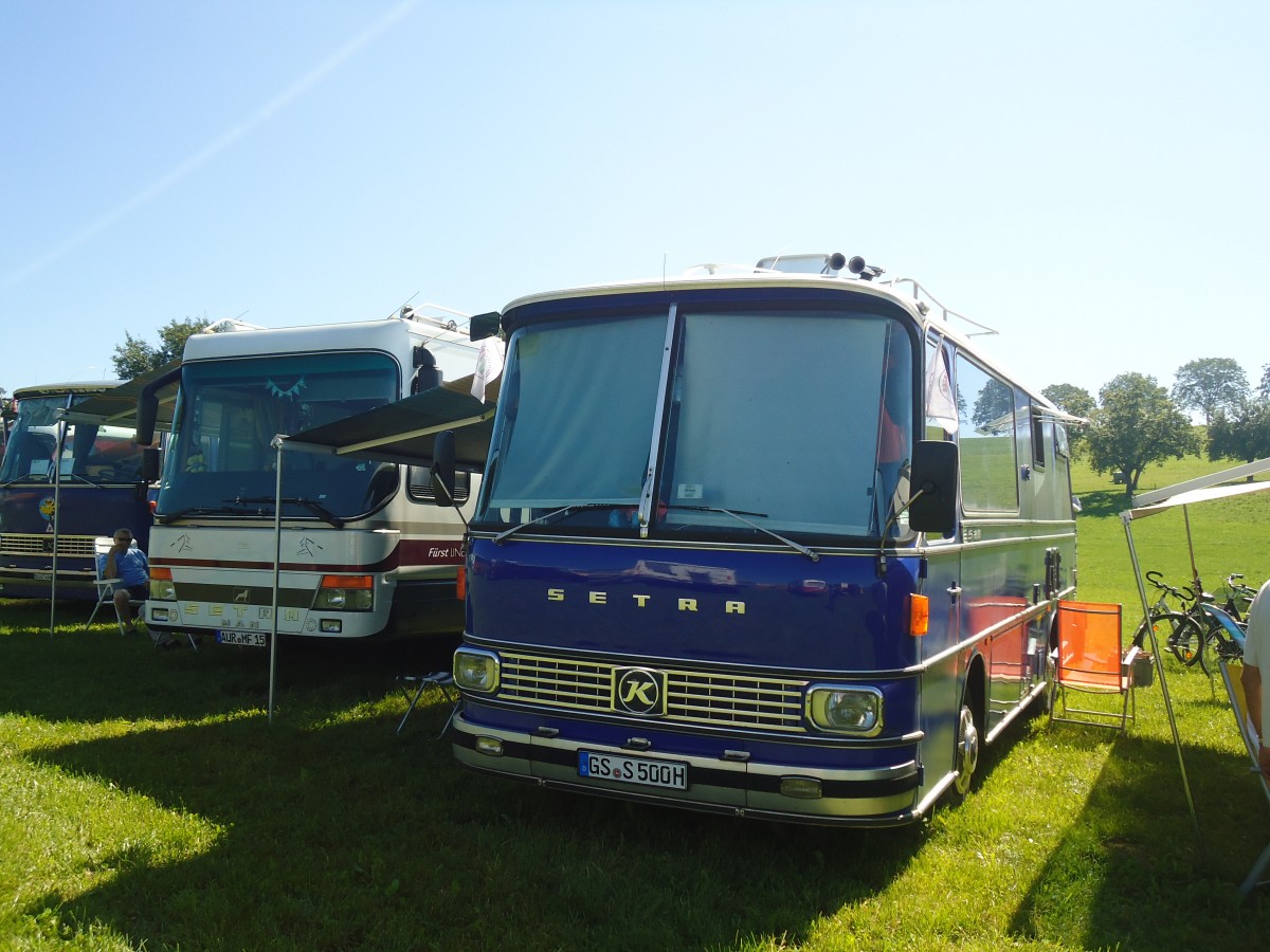 (141'208) - Aus Deutschland: ??? - GS-S 500H - Setra am 18. August 2012 in Affeltrangen, Kreuzegg