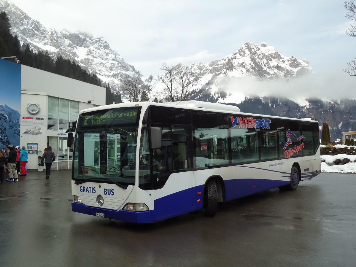 (142'935) - EAB Engelberg - Nr. 2/OW 10'224 - Mercedes (ex Nr. 6; ex TPL Lugano Nr. 11) am 5. Januar 2013 in Engelberg, Titlisbahnen