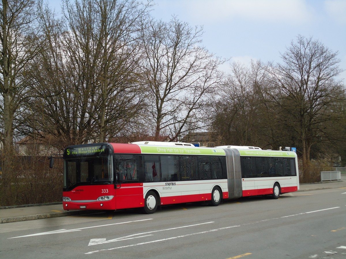 (143'596) - SW Winterthur - Nr. 333/ZH 719'333 - Solaris am 1. April 2013 in Winterthur, Technorama