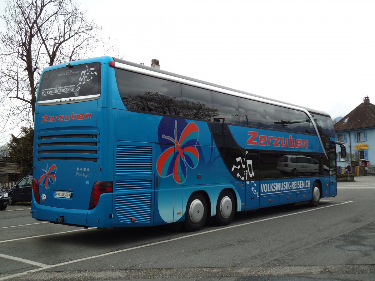 (143'822) - Zerzuben, Visp-Eyholz - Nr. 15/VS 66'361 - Setra am 22. April 2013 in Thun, Seestrasse