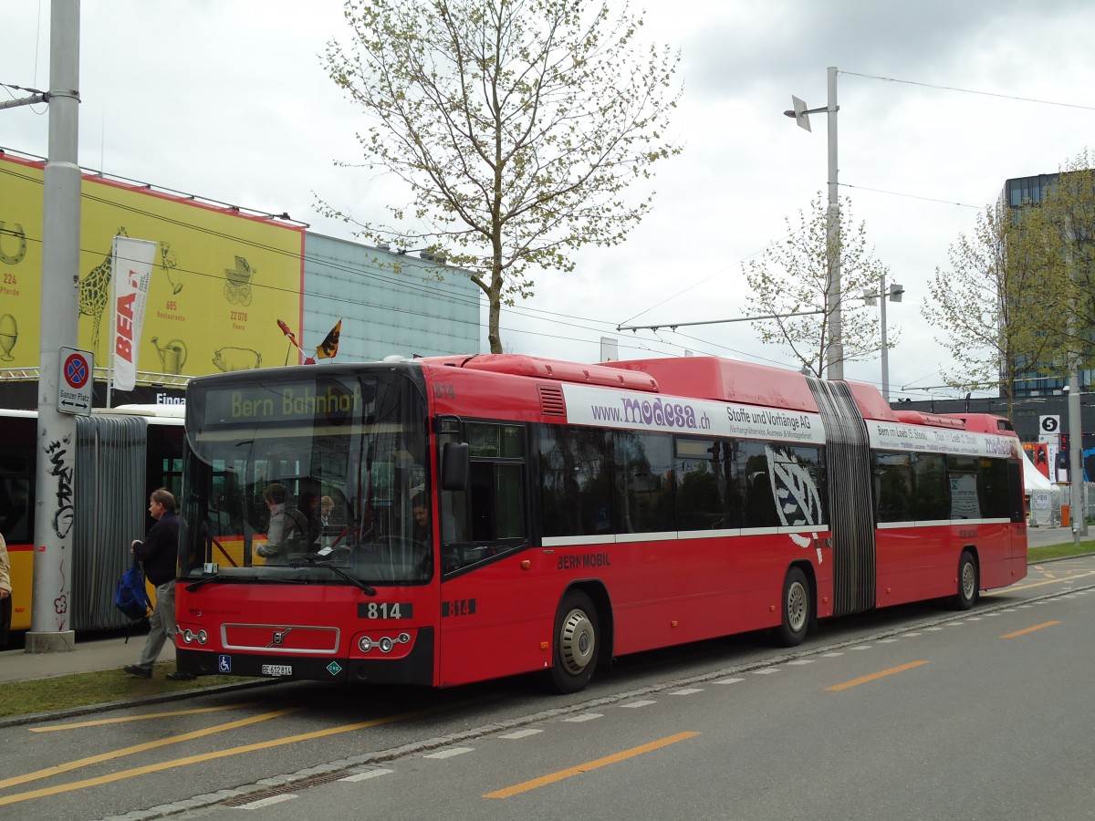 (144'048) - Bernmobil, Bern - Nr. 814/BE 612'814 - Volvo am 11. Mai 2013 in Bern, Guisanplatz