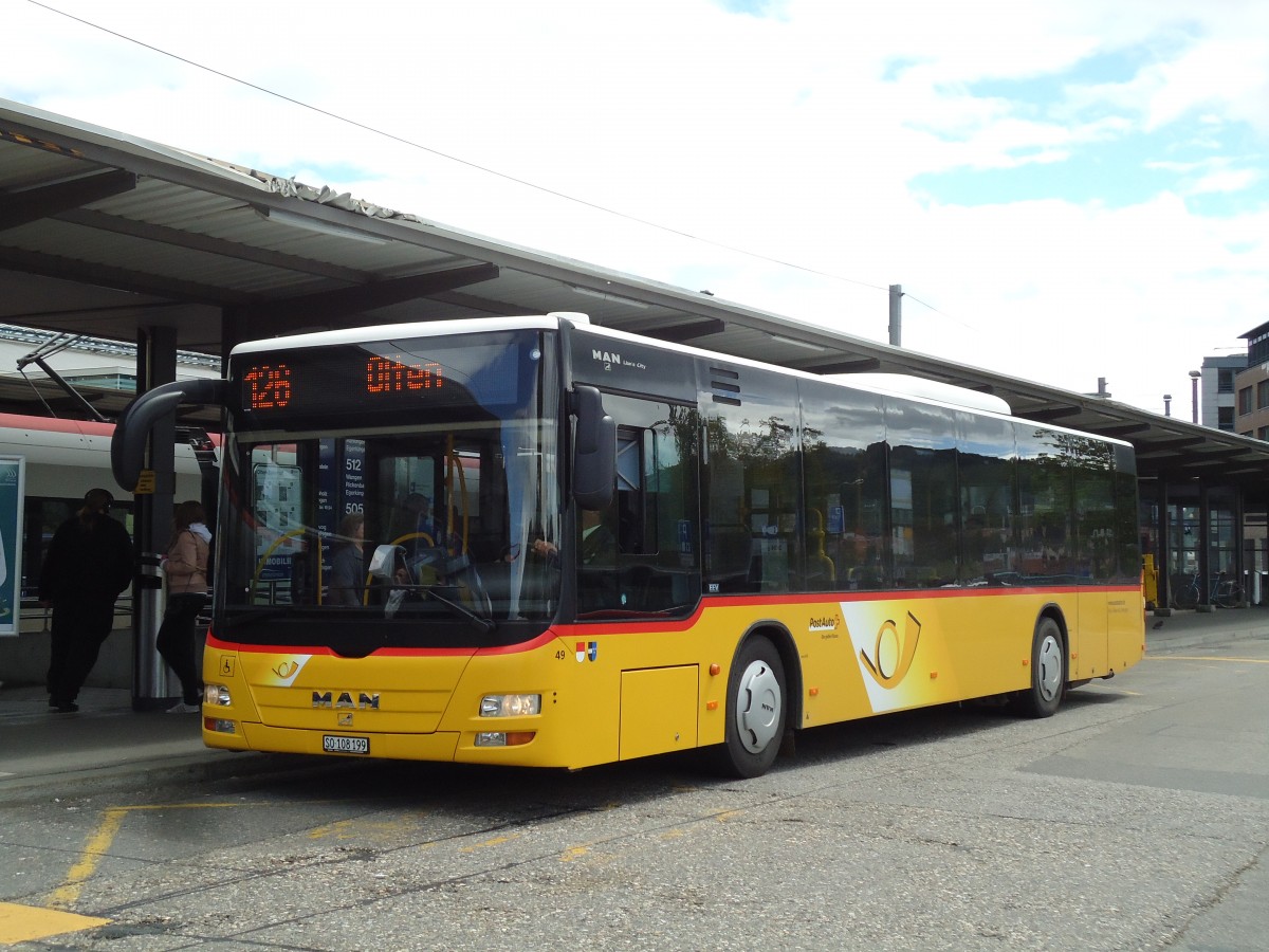 (144'189) - Wyss, Boningen - Nr. 49/SO 108'199 - MAN am 12. Mai 2013 beim Bahnhof Olten