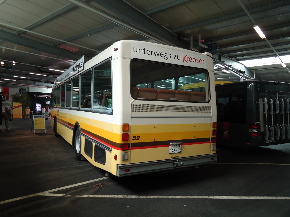 (145'130) - STI Thun - Nr. 52/BE 396'552 - Saurer/R&J am 16. Juni 2013 in Thun, Garage