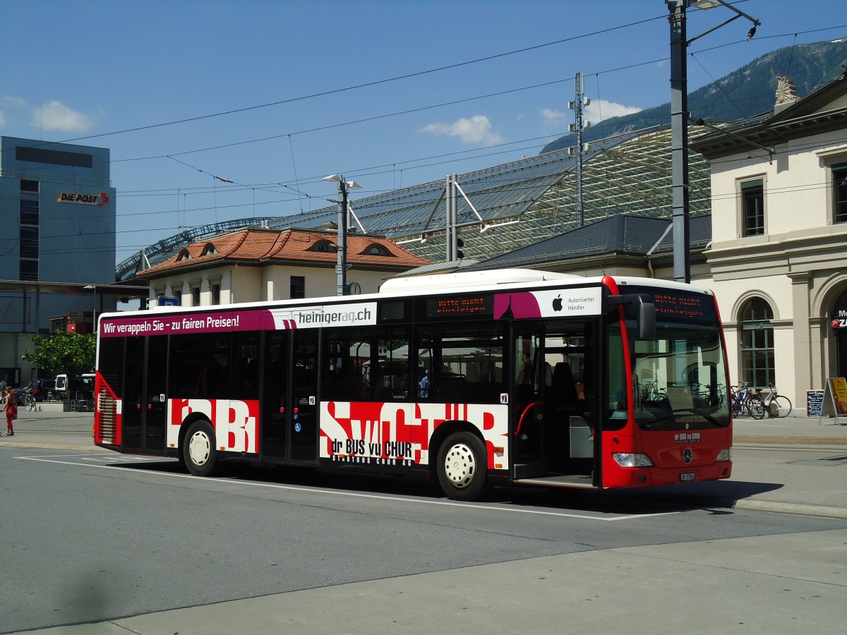 (145'173) - SBC Chur - Nr. 6/GR 97'506 - Mercedes am 17. Juni 2013 beim Bahnhof Chur