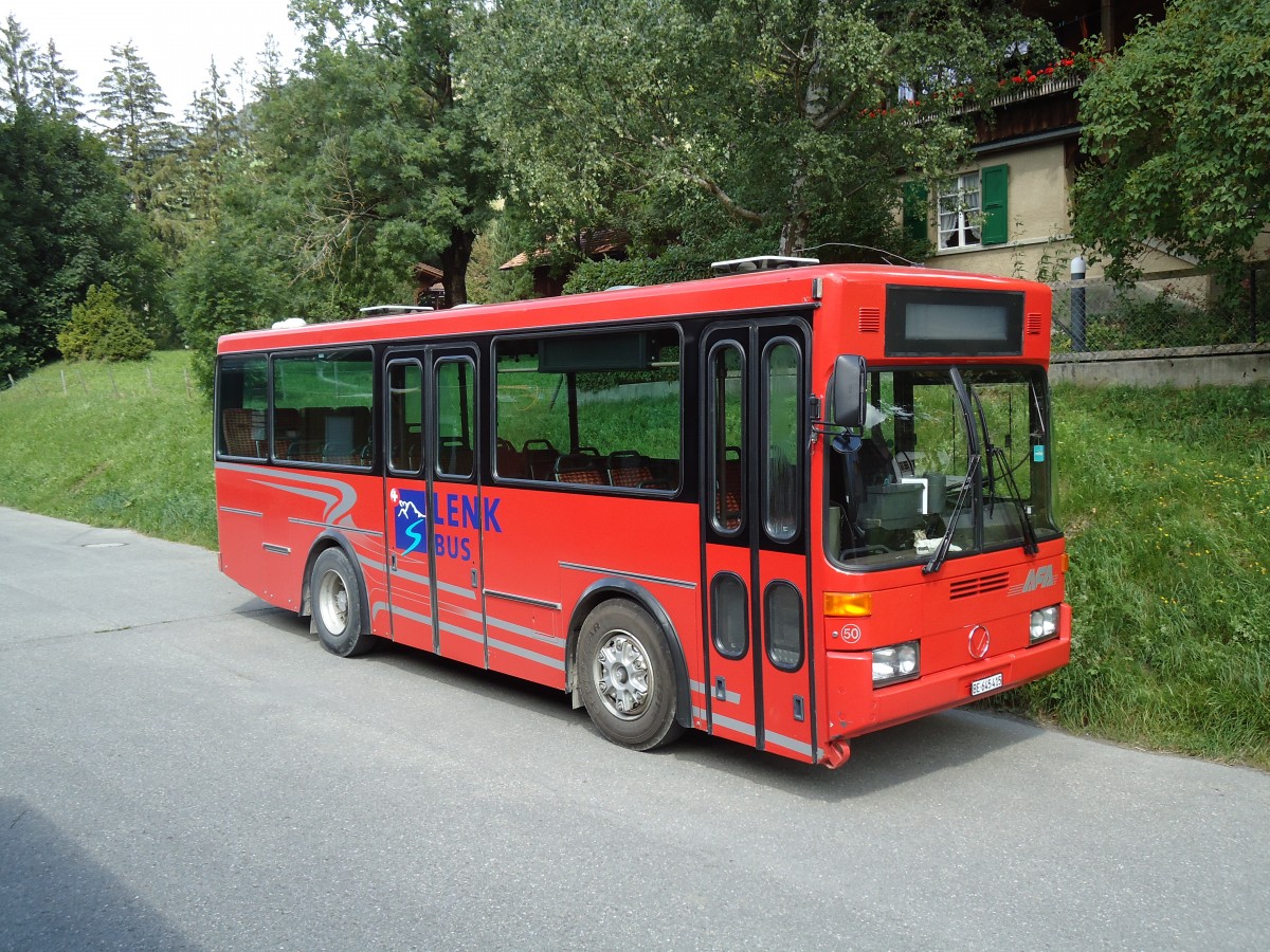 (146'315) - AFA Adelboden - Nr. 50/BE 645'415 - Vetter (ex AVG Grindelwald Nr. 21) am 17. August 2013 beim Bahnhof Lenk