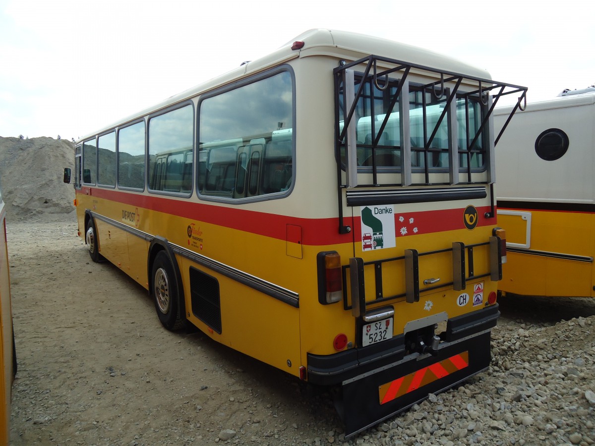 (146'742) - Fssler, Unteriberg - Nr. 6/SZ 5232 - Saurer/R&J (ex Schrch, Gutenburg Nr. 6; ex P 24'358) am 31. August 2013 in Niederbipp, Saurertreffen