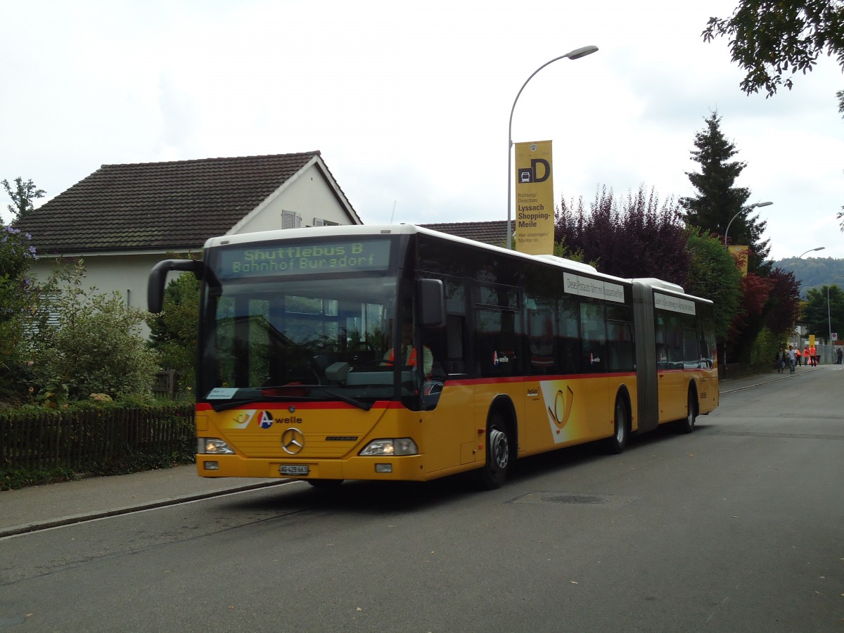 (146'874) - PostAuto Nordschweiz - AG 428'663 - Mercedes am 1. September 2013 in Burgdorf ESAF