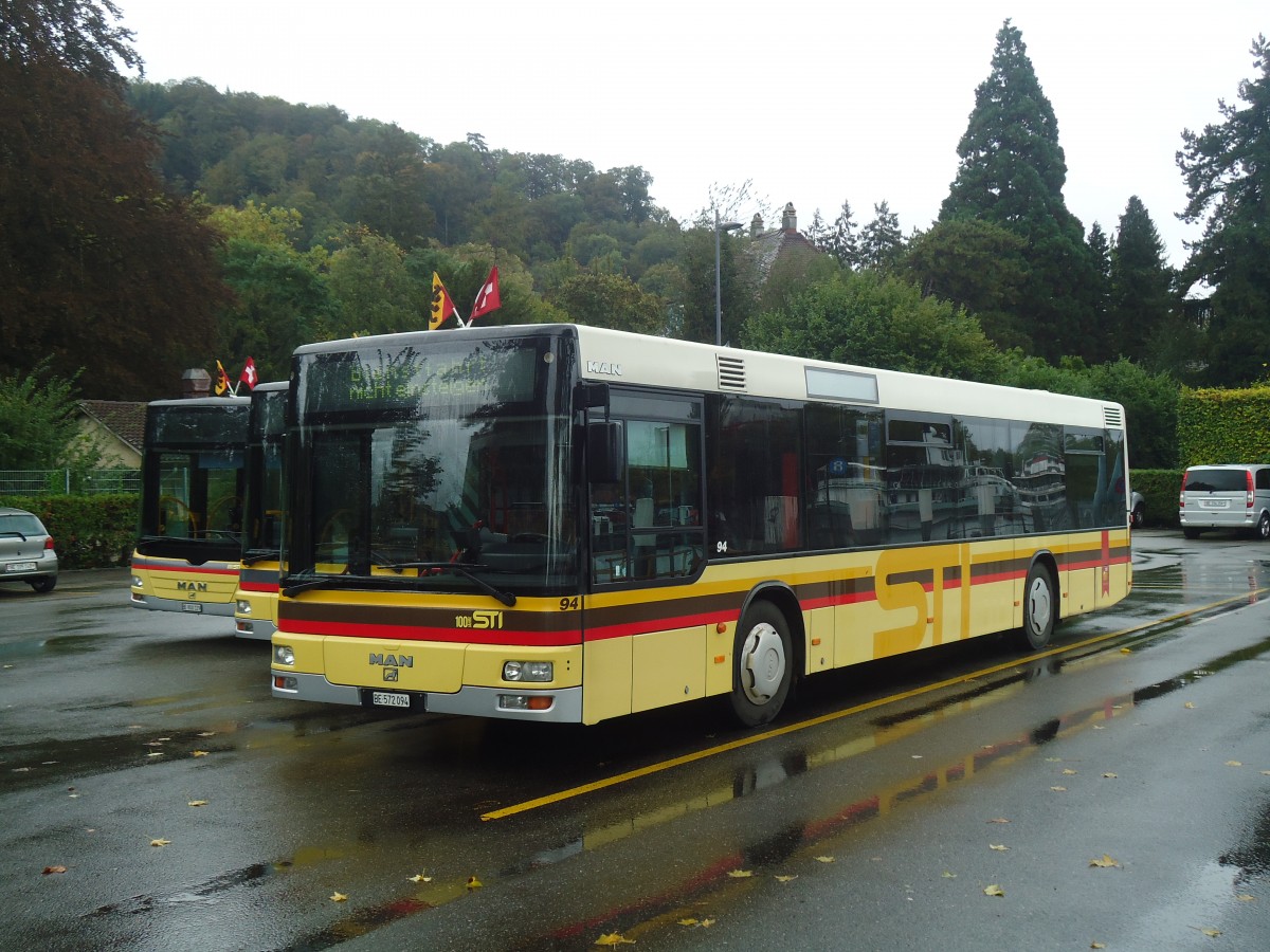 (147'492) - STI Thun - Nr. 94/BE 572'094 - MAN am 10. Oktober 2013 bei der Schifflndte Thun