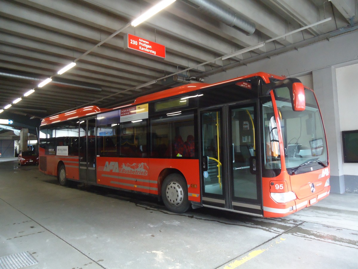 (148'035) - AFA Adelboden - Nr. 95/BE 26'774 - Mercedes am 9. November 2013 im Autobahnhof Adelboden